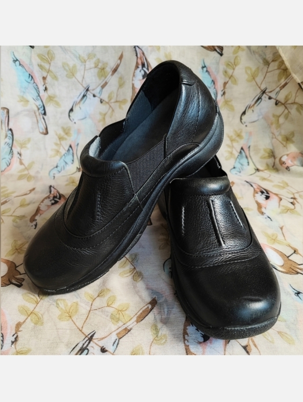 Dansko Professional Black Ribbed Work Shoes Women's Size 8 EUR 38 PreLoved Used